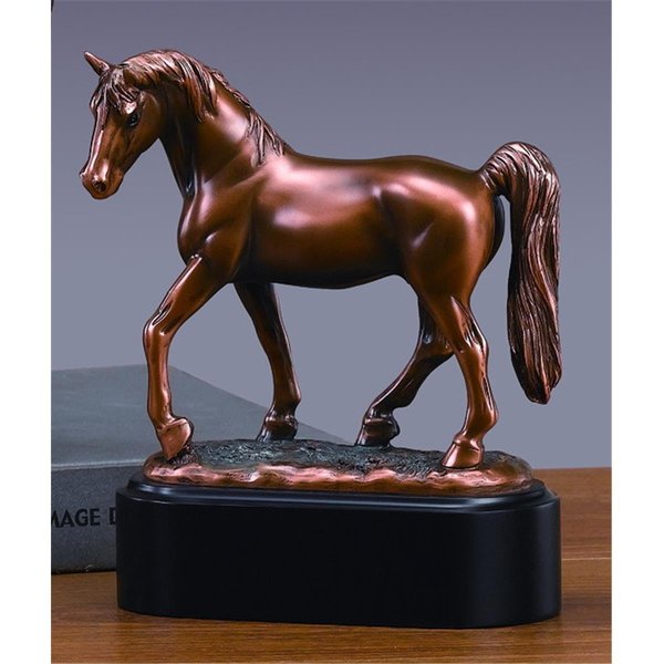Marian Imports Marian Imports F53189 Horse Bronze Plated Resin Sculpture - 5.5 x 3 x 7 in. 53189